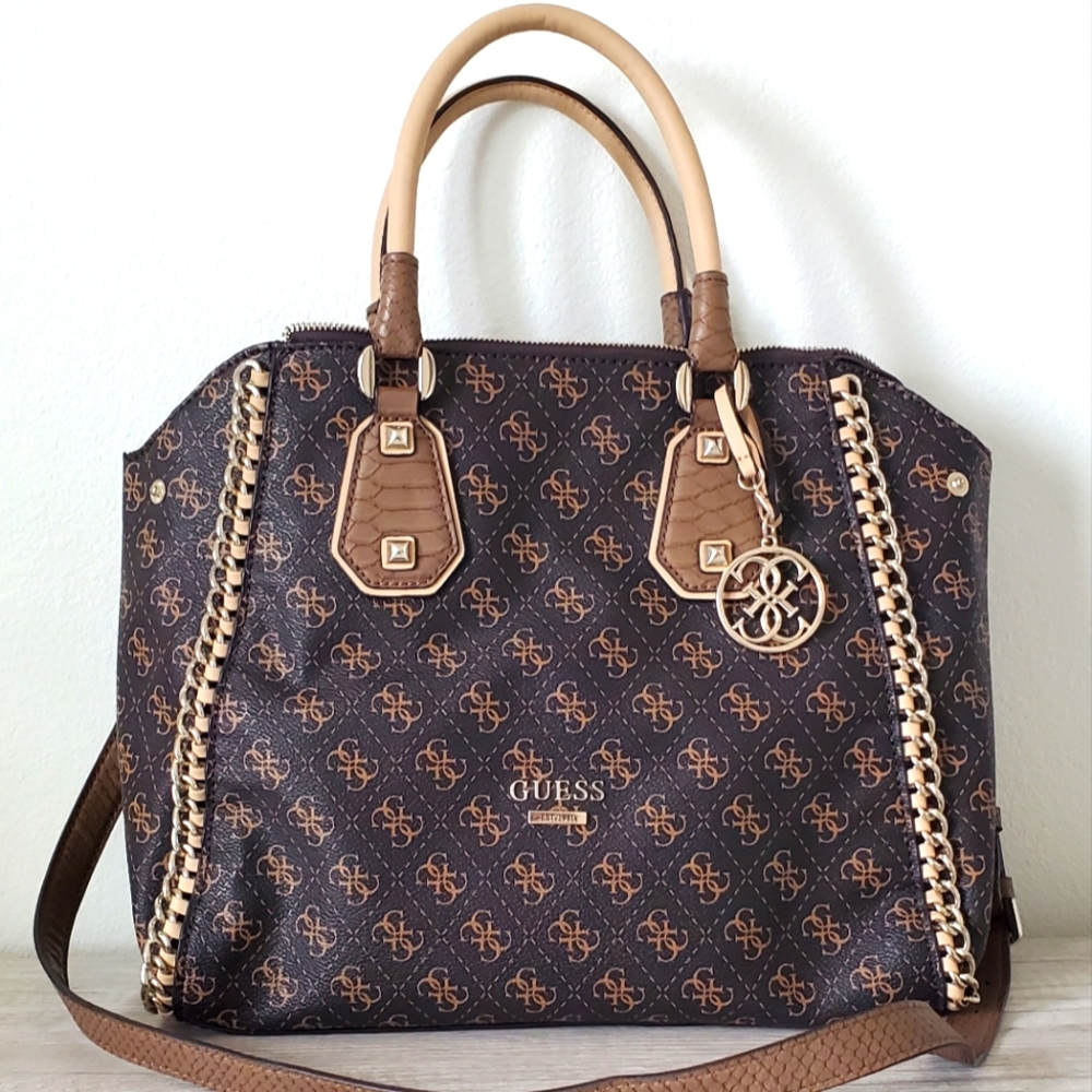 Guess Confidential Chain Handbag/Crossbody